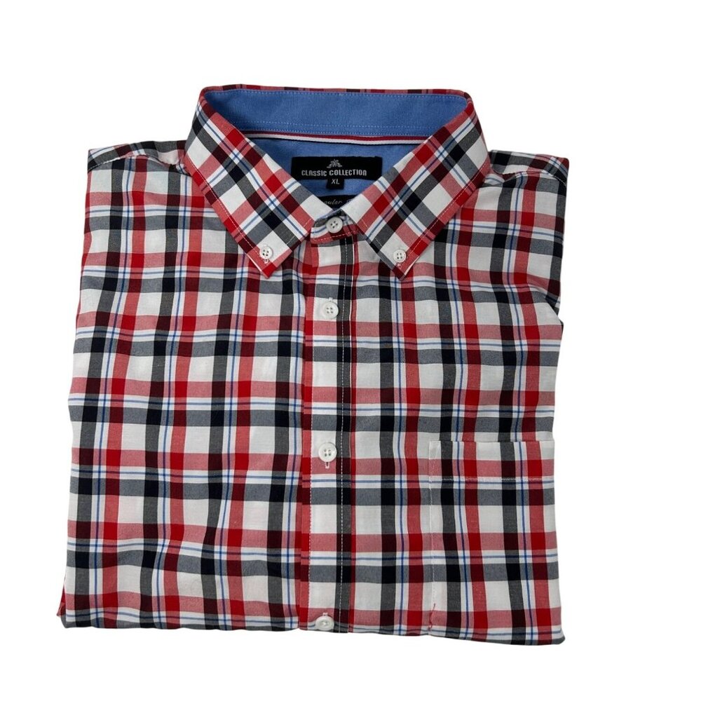 Classic Collection Men's Long Sleeve Shirt Regular Fit - Made In Italy - Size XL